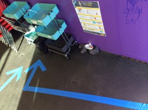 Arrow for new visitors